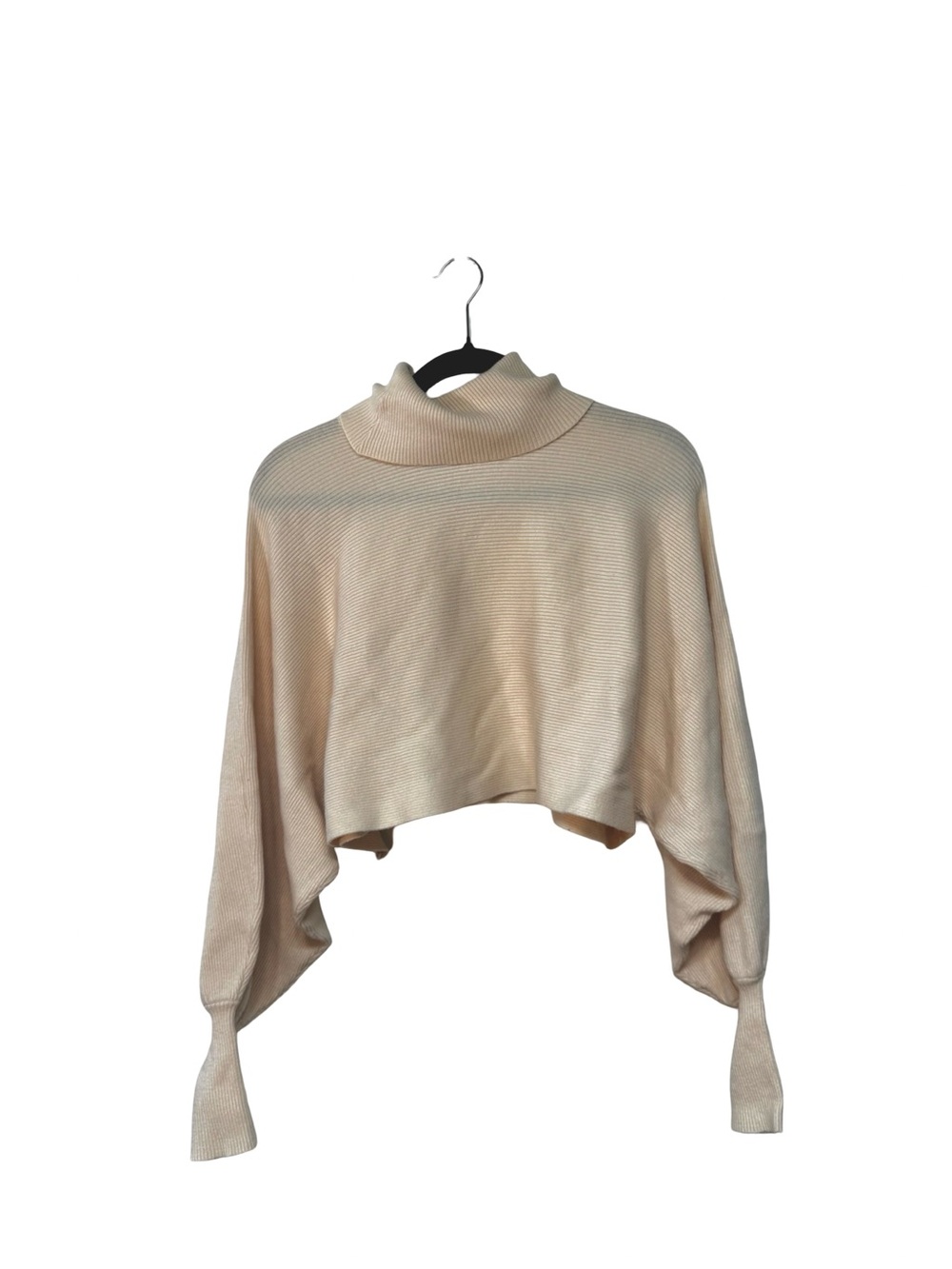 Forever 21 Cropped Cream Turtleneck Sweater